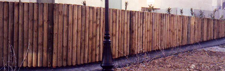 Panneau plein Panneau en bois pour clôture